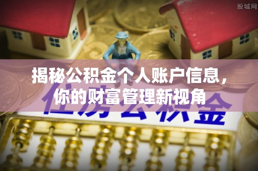 甘洛揭秘公积金个人账户信息，你的财富管理新视角