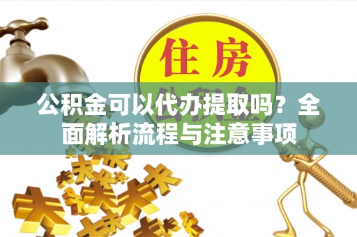 甘洛公积金可以代办提取吗？全面解析流程与注意事项