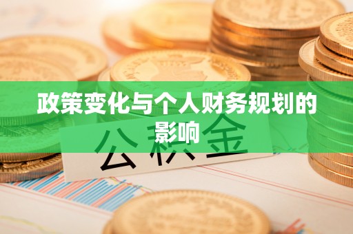 甘洛政策变化与个人财务规划的影响