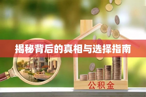 甘洛揭秘背后的真相与选择指南