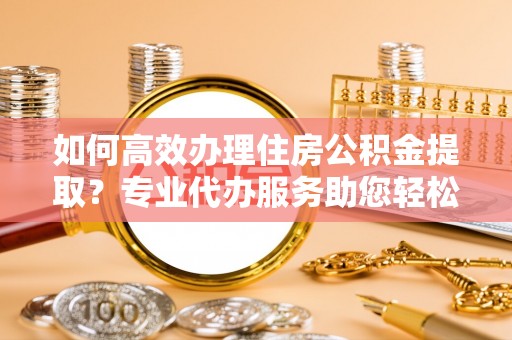 甘洛如何高效办理住房公积金提取？专业代办服务助您轻松解决难题
