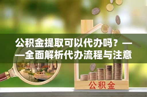 甘洛公积金提取可以代办吗？——全面解析代办流程与注意事项